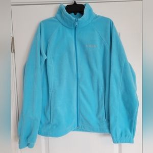 Columbia Fleece Jacket. Light Blue in color. Size X-Large.
